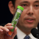 Congressman Jason Chaffetz holds up an EpiPen Jr. as he speaks during a hearing about Mylan’s price gouging at the House Oversight and Government Reform Committee on September 21, 2016 (Photo by Alex Wong/Getty Images)